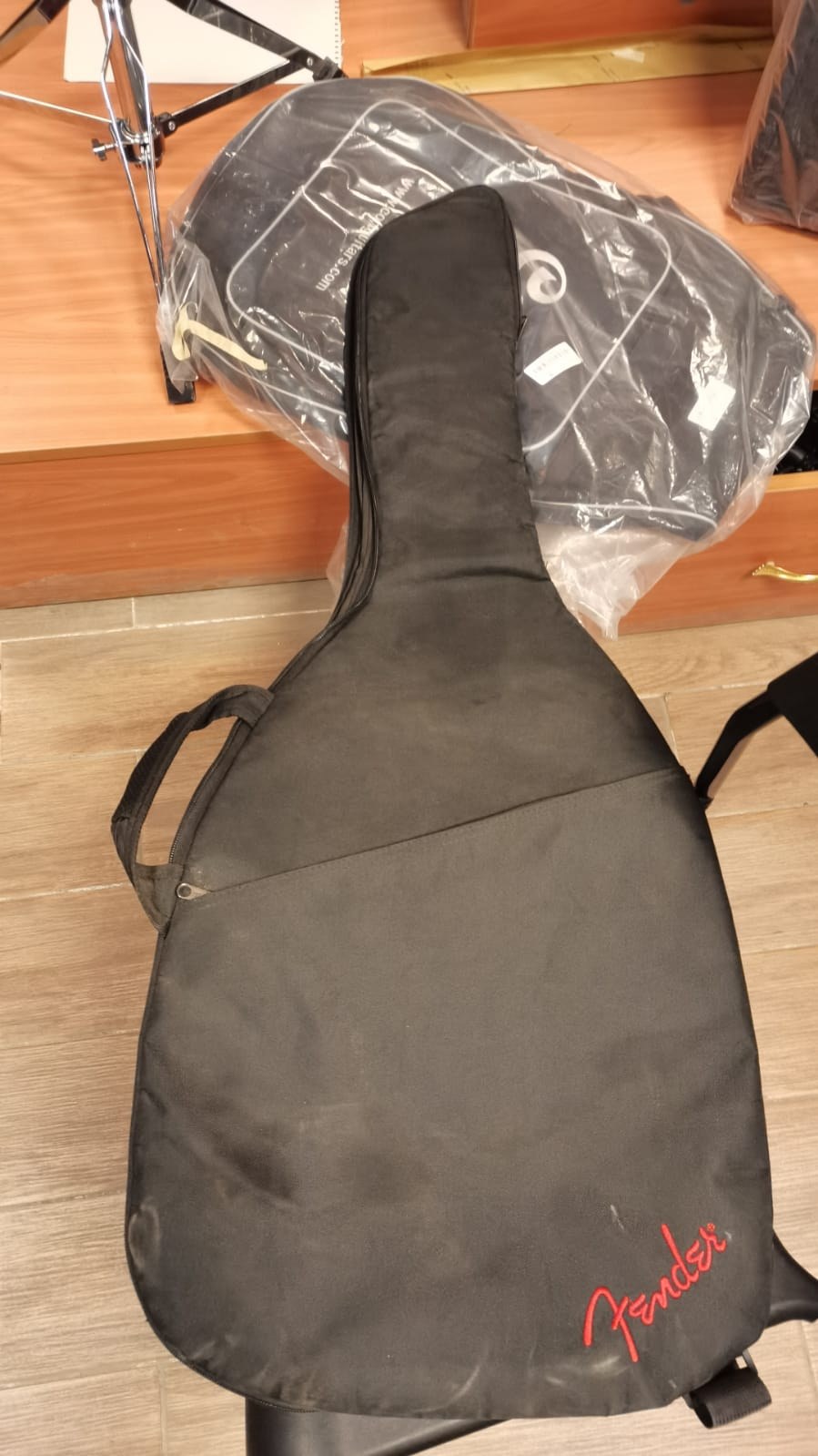 Case electric guitar fender