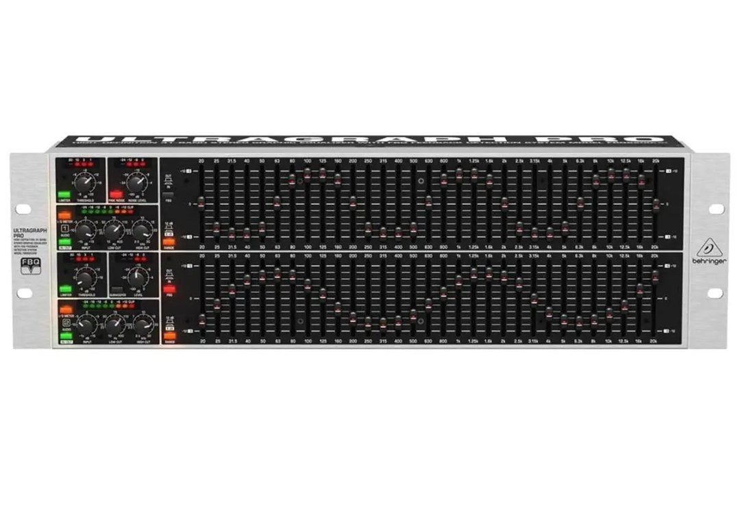 Behringer ULTRAGRAPH PRO FBQ6200HD Dual Channel 31-Band Stereo Graphic Equalizer