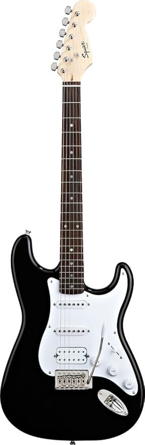 Squier Bullet Strat by Fender HSS Electric Guitar - Black