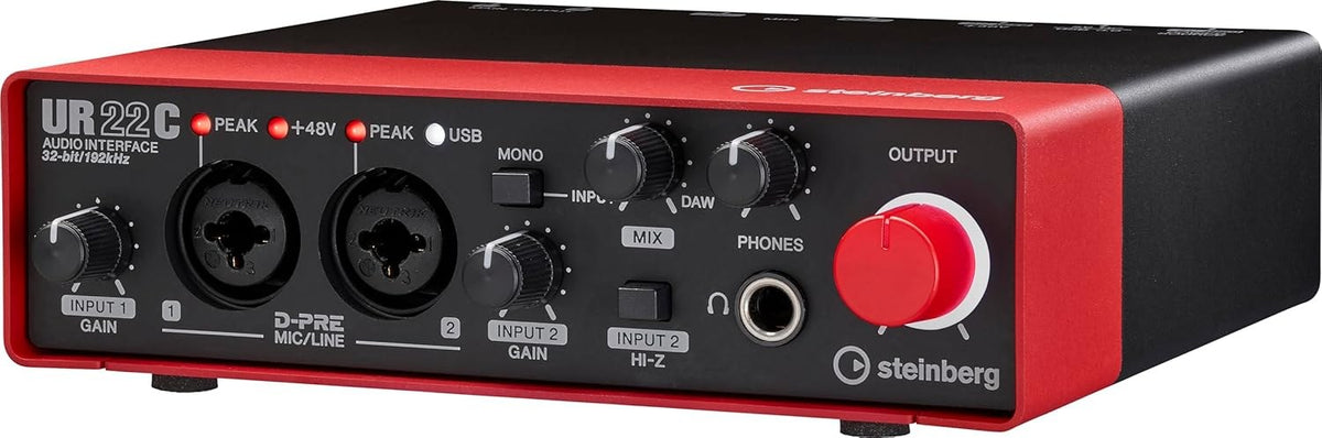 Steinberg UR22C Audio Interface, Red
