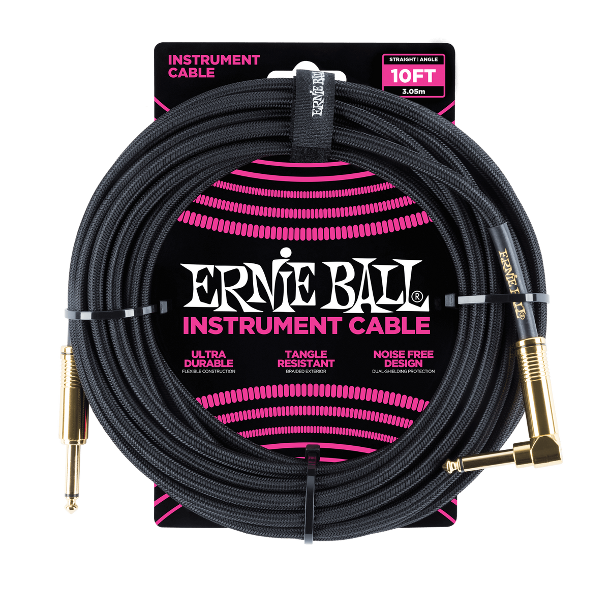6081-10' ERNI BALL BRAIDED STRAIGHT ANGLE INSTRUMENT CABLE