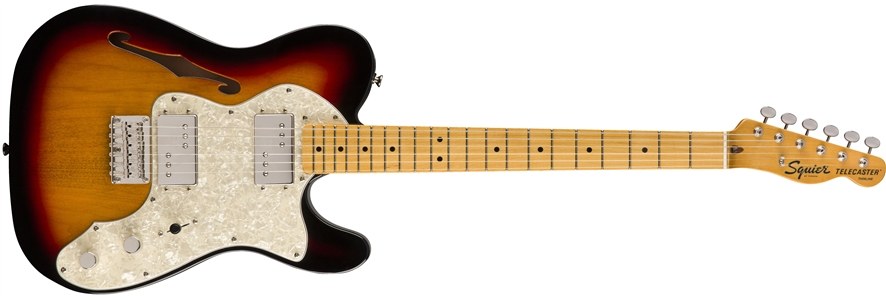 Fender Squier Classic Vibe '70s Telecaster Thinline - 3-Color Sunburst