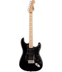 Squier Sonic® Stratocaster® HSS, Maple Fingerboard, Black Pickguard, Black