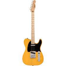 Squier Sonic® Telecaster®, Maple Fingerboard, Black Pickguard, Butterscotch Blonde