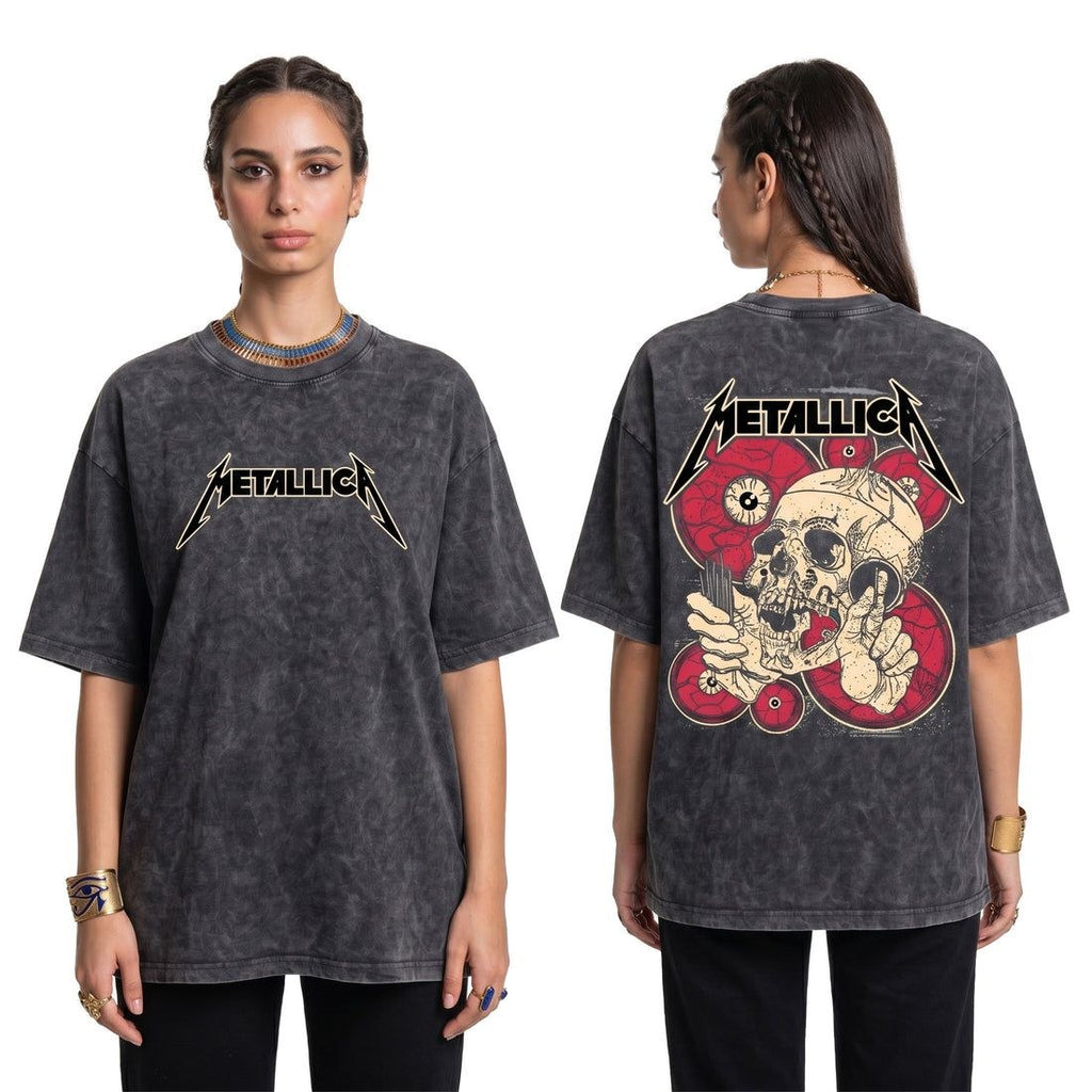 metallica washed oversized tshirt