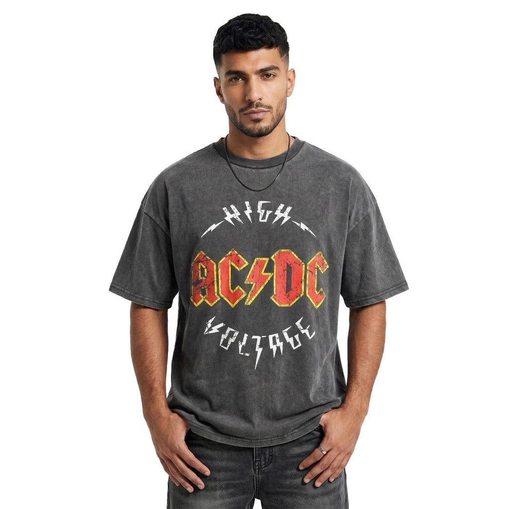 ACDC washed oversized tshirt