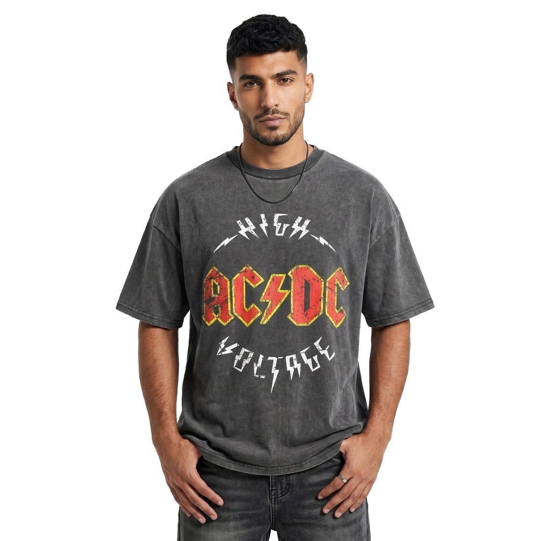 ACDC washed oversized tshirt