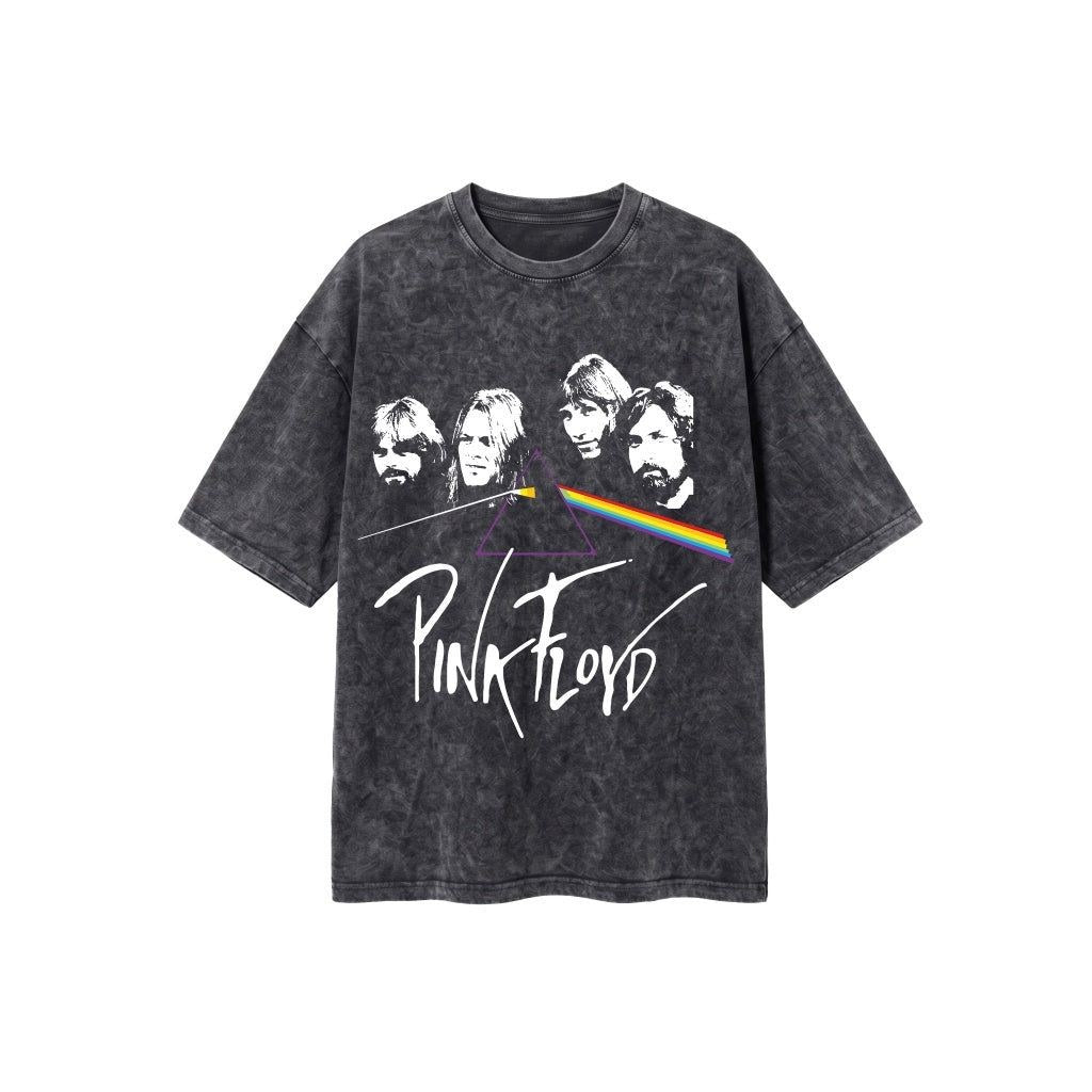 pink floyd washed oversized tshirt