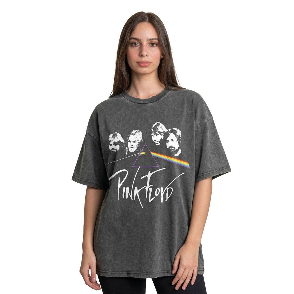 pink floyd washed oversized tshirt