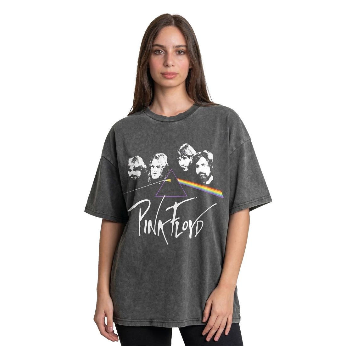 pink floyd washed oversized tshirt
