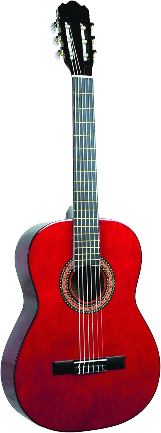 Lucida LG-400-RD Classical Guitar, Red