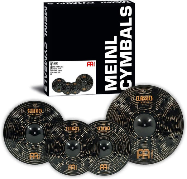 Meinl Cymbals CCD141620 Classics Custom Dark Cymbal Box Set with 14" Hihat, 16" Crash, & 20" Ride