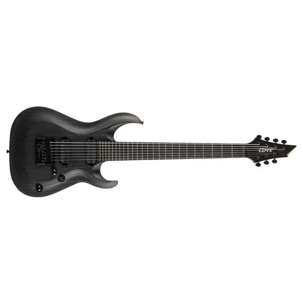 Cort KX707 High Performance 7-String Guitar, Evertune Bridge, Satin Black