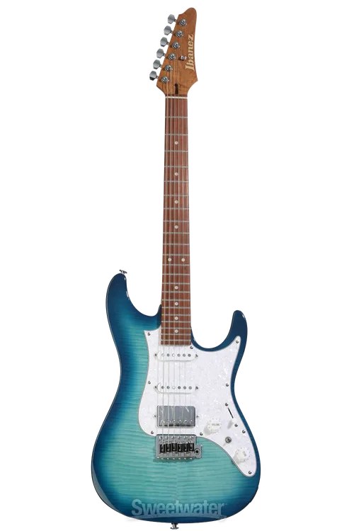 Ibanez Standard AZ22S1F Electric Guitar - Transparent Turquoise Burst