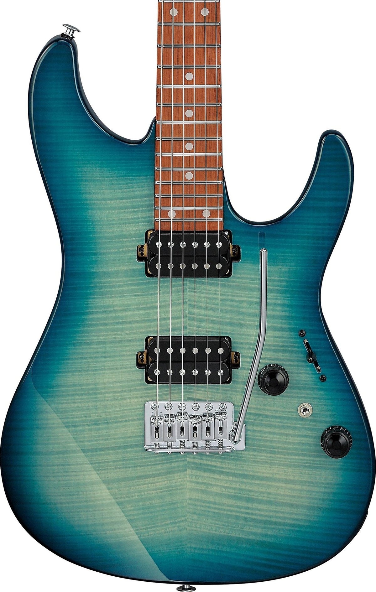Ibanez Standard AZ24S1F Electric Guitar - Transparent Turquoise Burst
