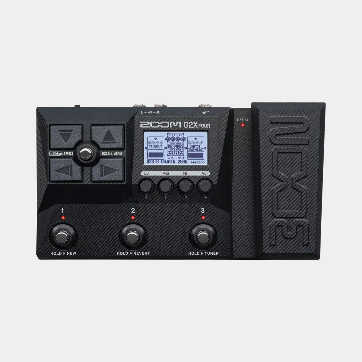 Zoom G2X Four Guitar Multi-Effects Processor with Multi-Layer IR and Expression Pedal