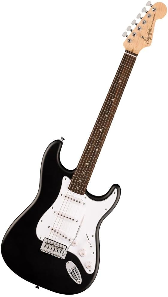 Fender Squier Debut Series Stratocaster Electric Guitar, Beginner Guitar, Black