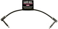 Ernie Ball Flat Ribbon Stereo Patch Cable, 6in, Black (P06408)
