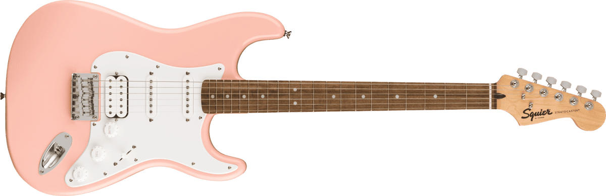 fender Squire Mini Stratocaster Laurel Fingerboard Shell Pink