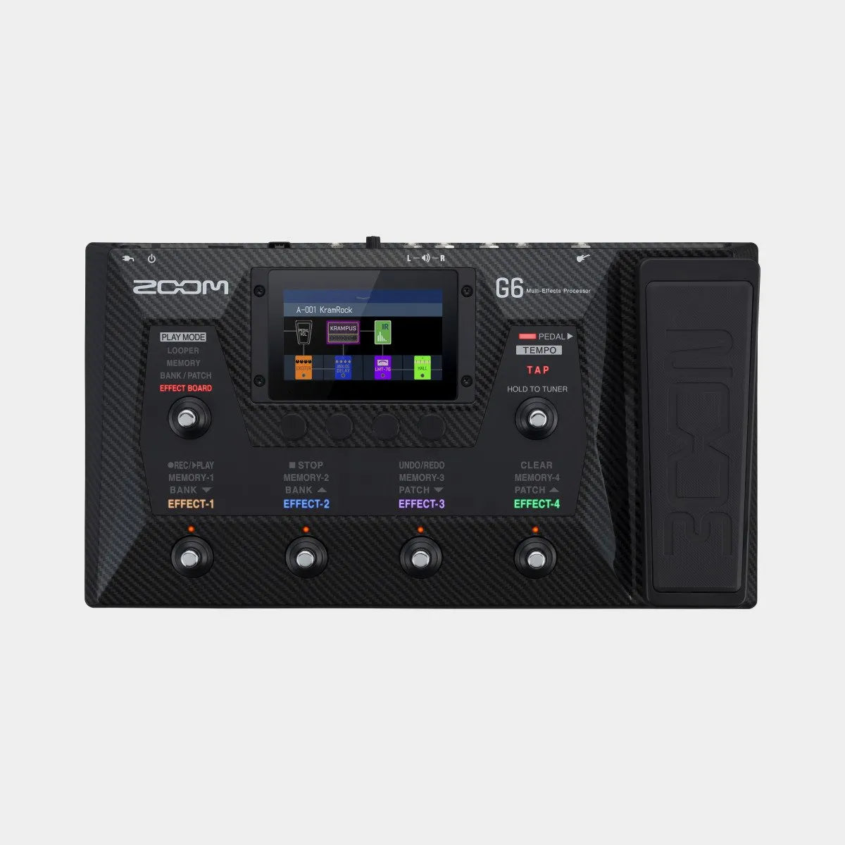 Zoom G6 Guitar Multi-Effects Processor with 4.3" Touchscreen & Expression Pedal