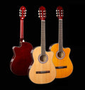 CHARD CLASSICAL GUITAR EC3920C NATURAL WITH CASE