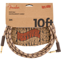 Fender 10 ANG CABLE HEMP BRN STRIPE