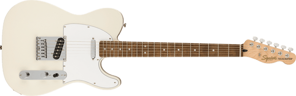 fender Squire Affinity Series Telecaster Laurel Fingerboard White Pickguard Olympic White
