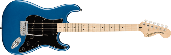 fender Squire Affinity Series Stratocaster Maple Fingerboard Black Pickguard Lake Placid Blue