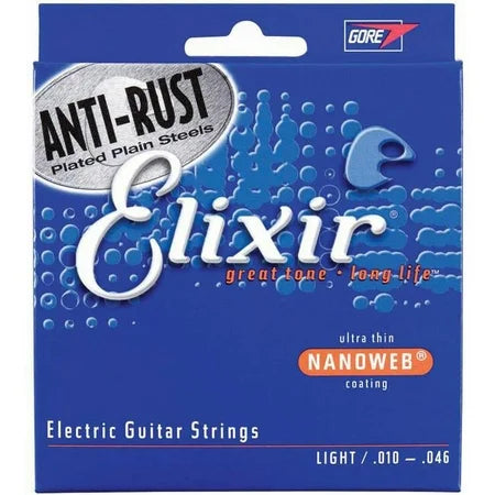 Elixir 12052 Light NanoWeb El Guitar Strings 10-46