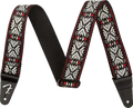 Genuine Fender 2" Pasadena Woven Guitar Strap, Red Snowflake, 099-0638-026