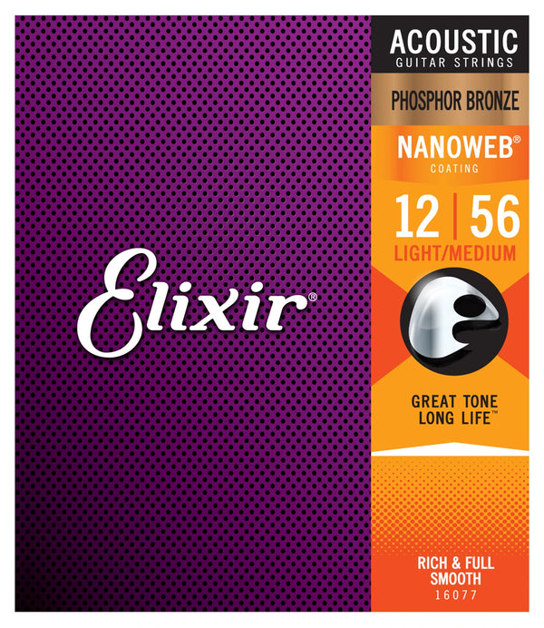 Elixir ACOUSTIC PHOSPHOR BRONZE NANOWEB LIGHT