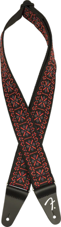 Fender Pasadena Red Woven Lattice 2" Guitar Strap