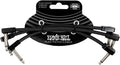 Ernie Ball Flex Patch Cable 6in - Black - 3 Pack