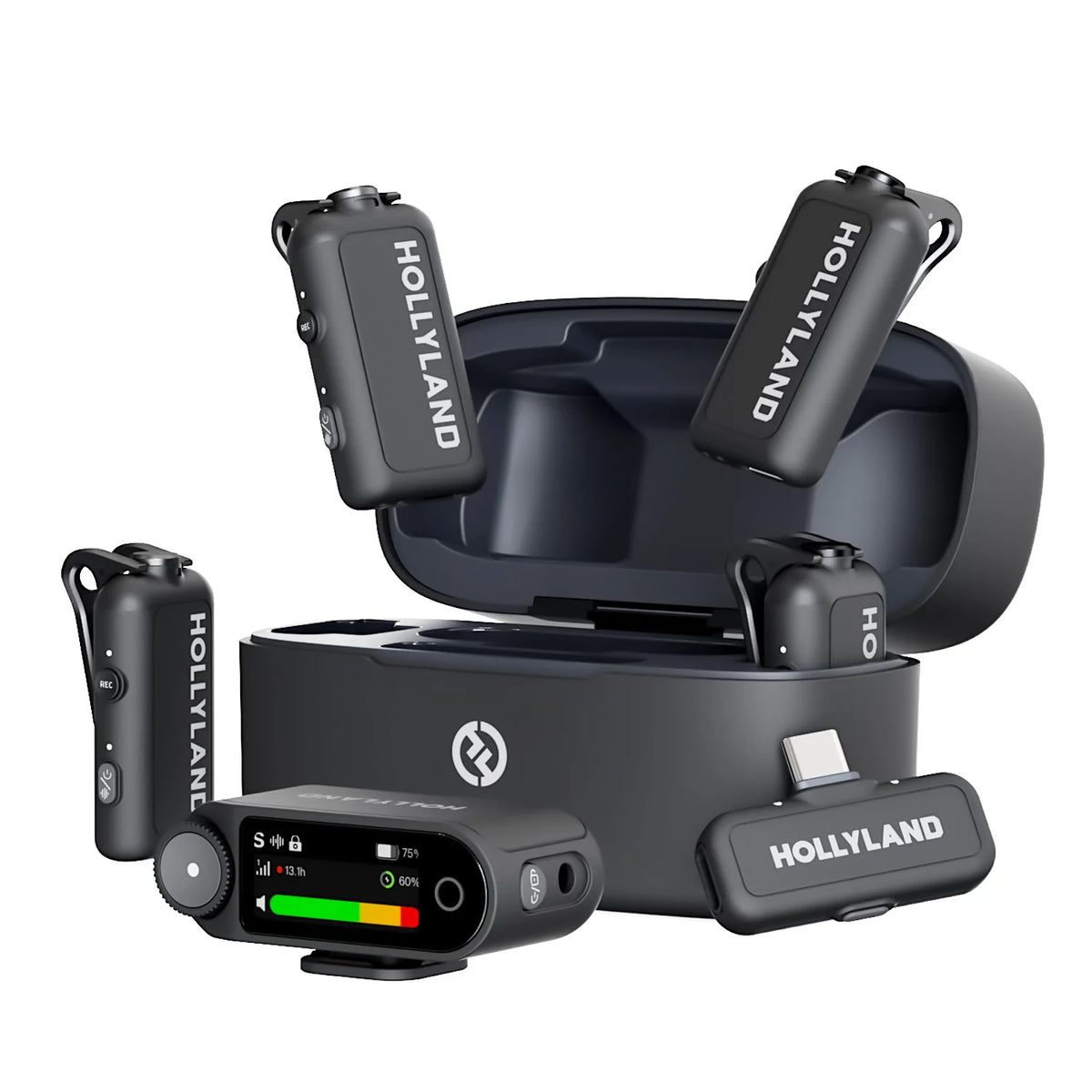 Hollyland ICS-3535 Lark Max 2 Combo – 4- Person Wireless Microphone System