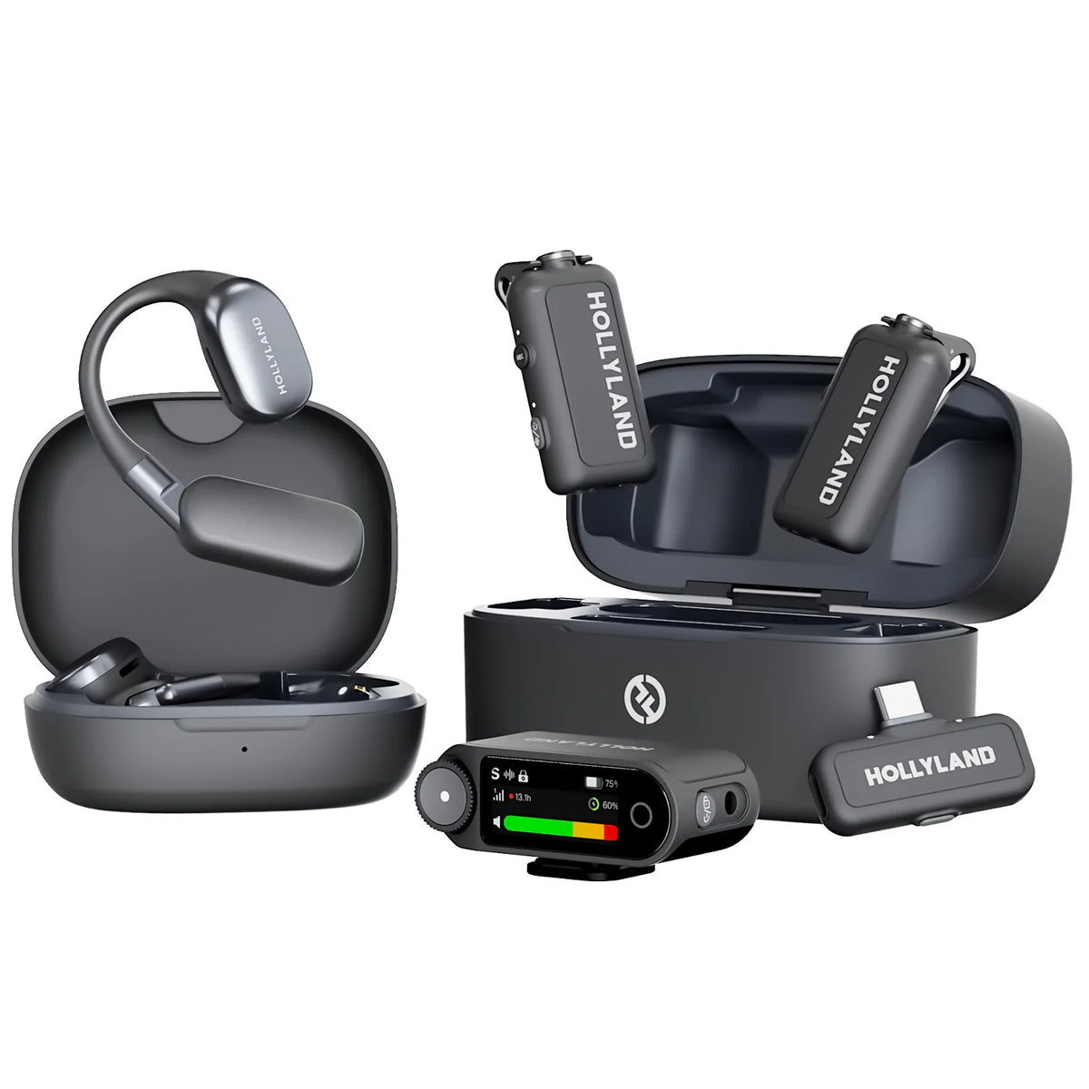Hollyland ICS-3515 Lark Max 2 Ultimate Combo, 32‑bit Float Wireless Microphone System