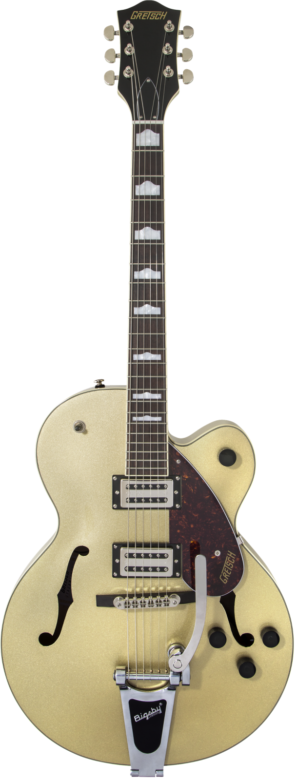 Gretsch G2420T Streamliner Hollow Body with Bigsby Laurel Fingerboard Broad'Tron BT-2S Pickups Golddust