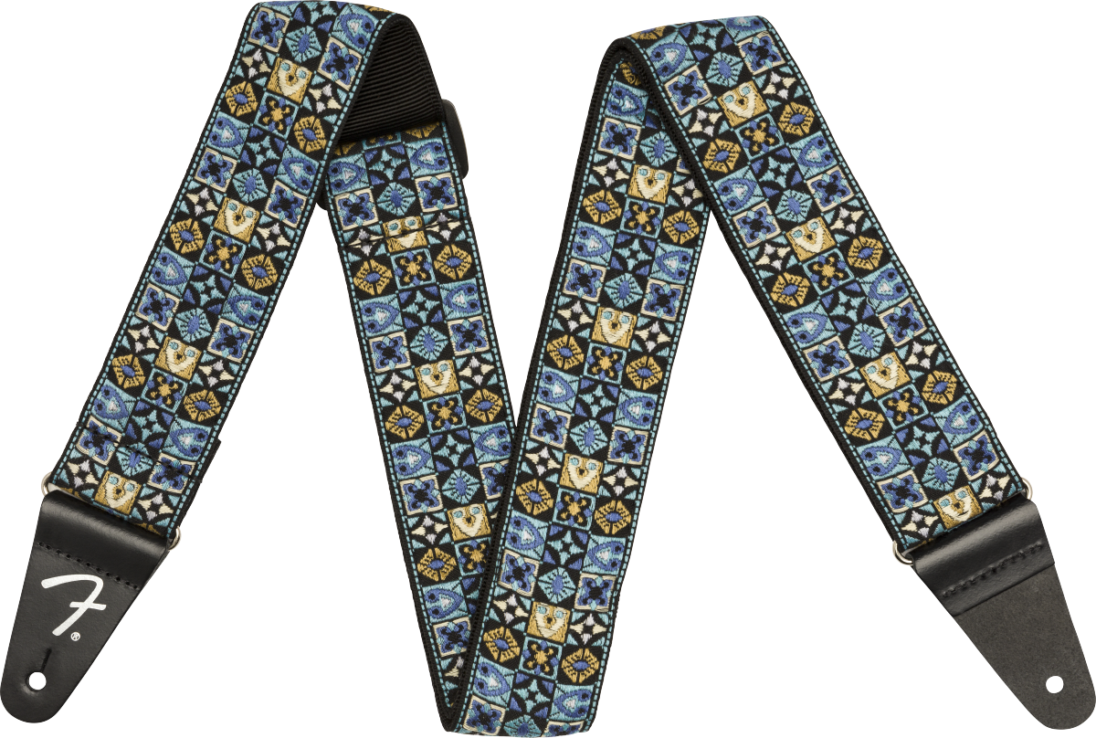 Fender Festival Strap, Blue Mosaic, 2"