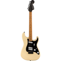 fender Squire FSR Contemporary Stratocaster Special Roasted Maple Fingerboard Black Pickguard Vintage White