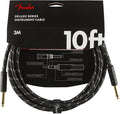 Fender Deluxe Series Instrument Cable Straight/Straight 10 Black Tweed
