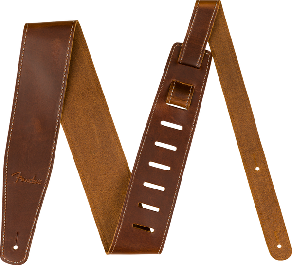 Fender Broken-In Leather Guitar Strap - Tan