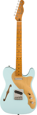 fender Squire FSR Classic Vibe 60s Telecaster Thinline Maple Fingerboard Gold Anodized Pickguard Sonic Blue