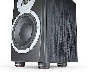 IsoAcoustics ISO-PUCK mini Vibration Isolator for Small Studio Monitors and Speakers (8-pack)