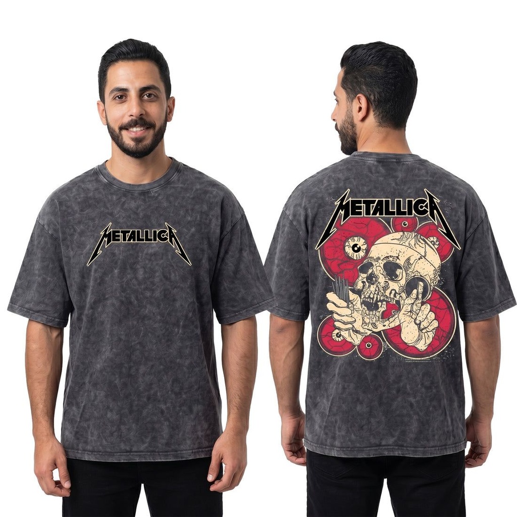 metallica washed oversized