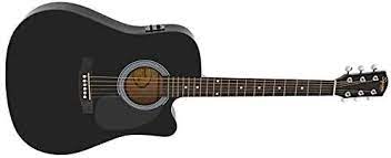 SQUIER SA-105CE DREADNOUGHT CUT BLK