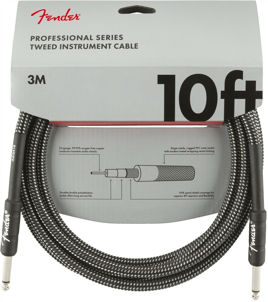 FENDER CABLES PRO 10' INST CABLE