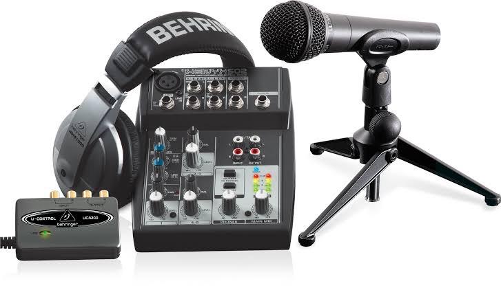 USB PODCASTUDIO BEHRINGER STUDIO-BUNDLE Equips Studio