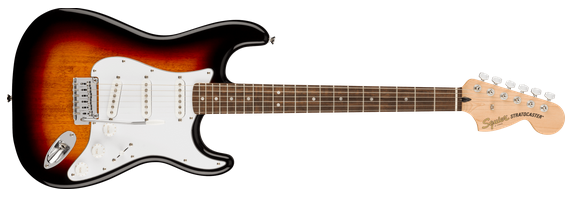 Fender Squier ELECTREC GUITAR Affinity Stratocaster Laurel 3-Tone Sunburst