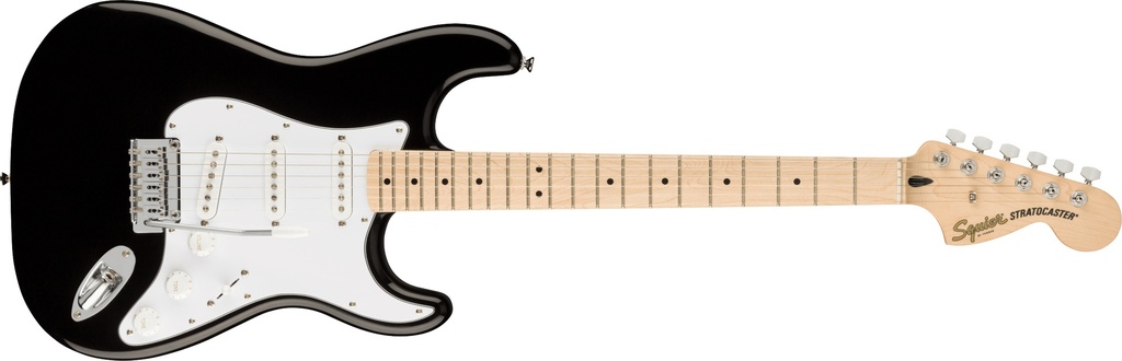 FENDER Affinity Series™ Stratocaster®, Maple Fingerboard, White Pickguard, Black