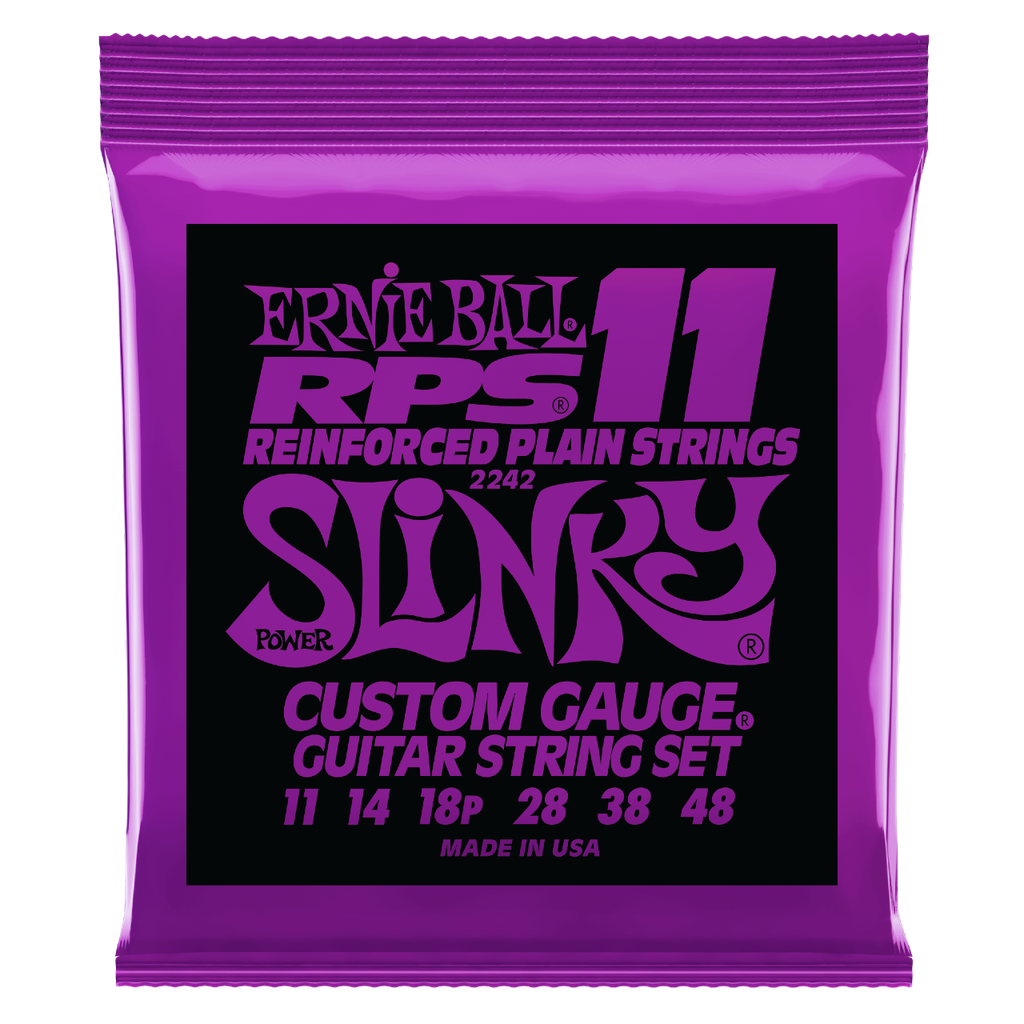 ERNIE BALL P02242 Power Slinky RPS Nickel Wound Electric Guitar Strings - 11-48 Gauge