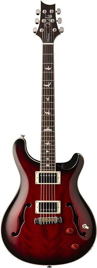 PRS SE HBECBFR Hollowbody ELECTREC GUITAR Standard Fire Red Burst